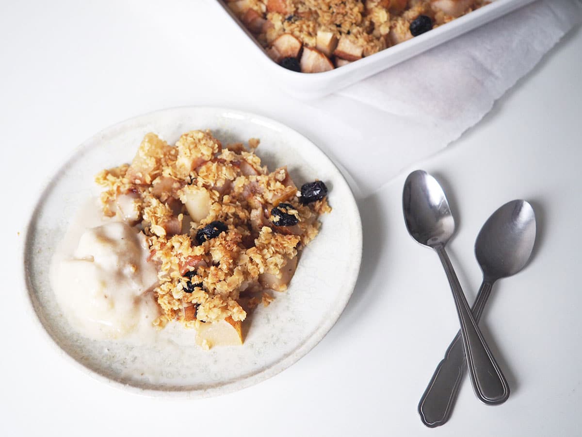 Birnen Crumble Rezept auf Holistic Fitness