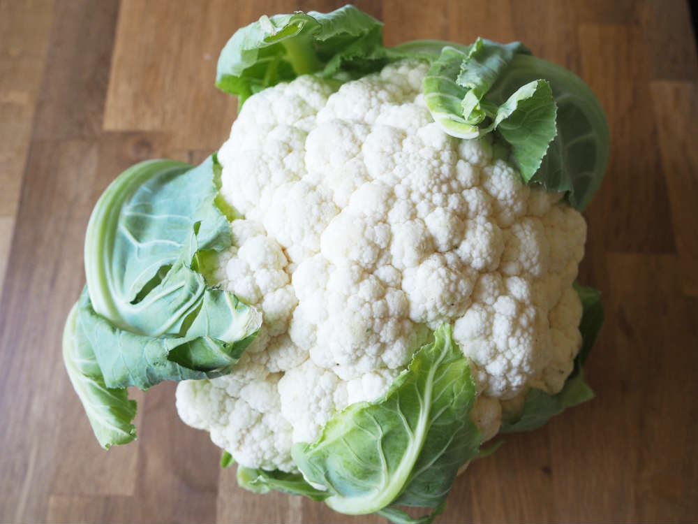 Frischer Blumenkohl Kopf Frischer Blumenkohl Kopf
