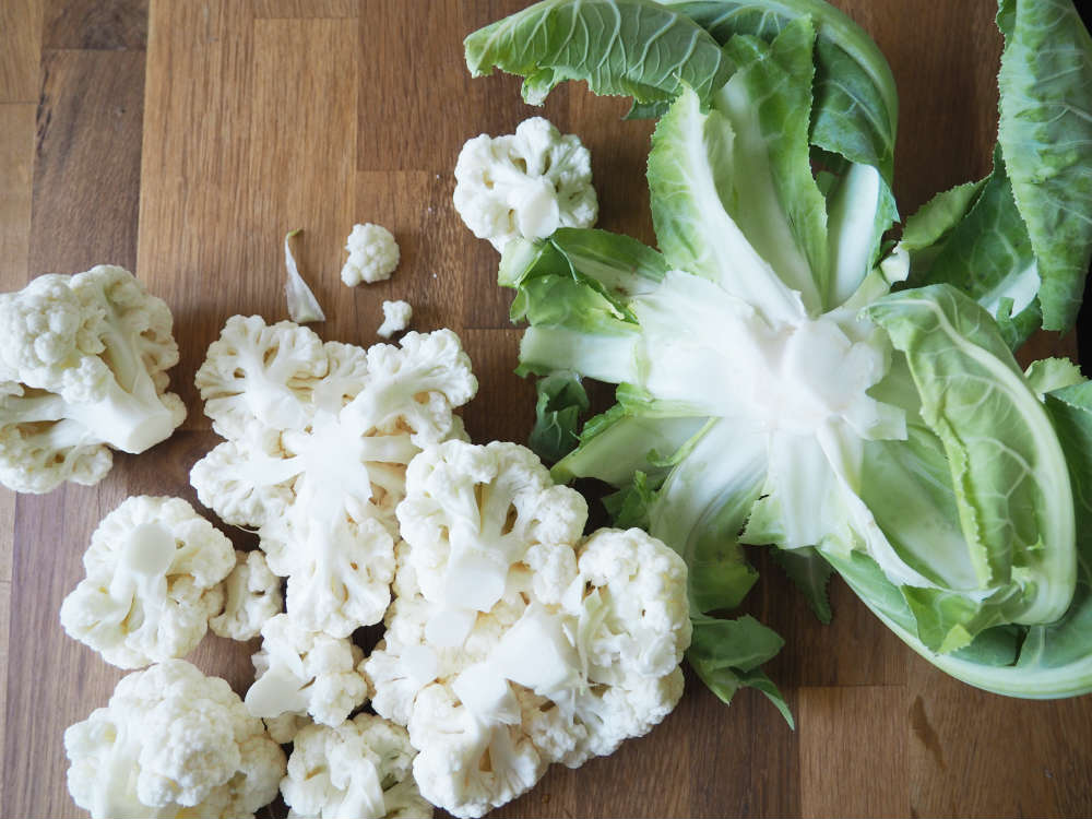 Blumenkohl vorbereiten