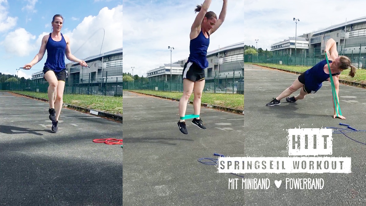 HIIT Springseil-Workout mit Miniband